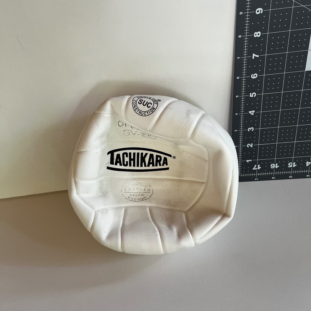 Tachikara SV-18S Official Leather Volleyball White SUC Regulation Size Weight